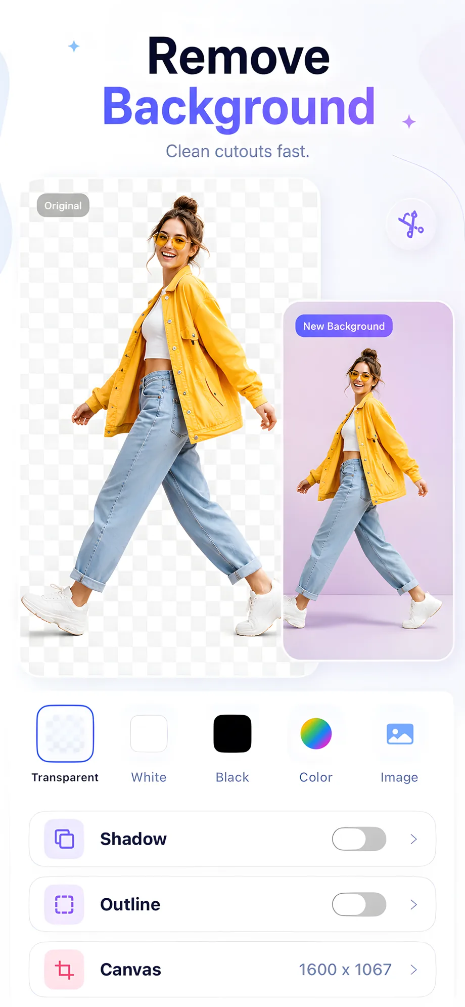 Remove background screen